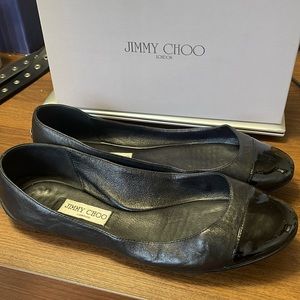 Jimmy Choo Leather Flats - Size IT42